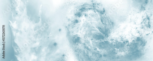 Luminous Cosmic Vortex with Ethereal Nebula and Fluid, Artistic Motion

