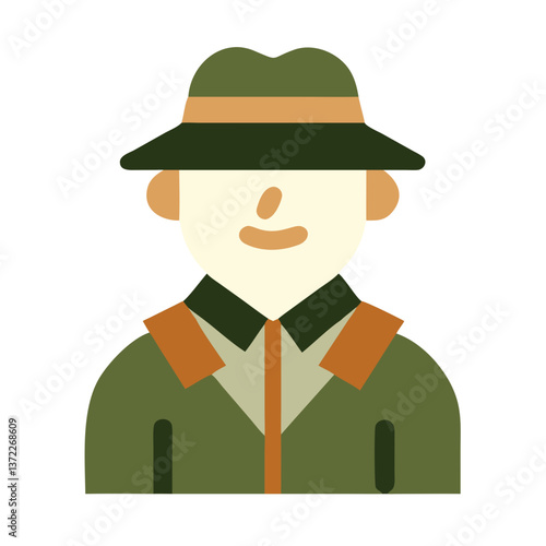 vector illustration of a cartoon soldier