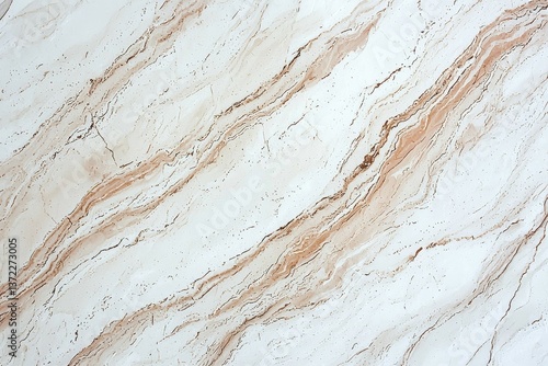 Sleek White Marble Texture Background with Elegant Veining