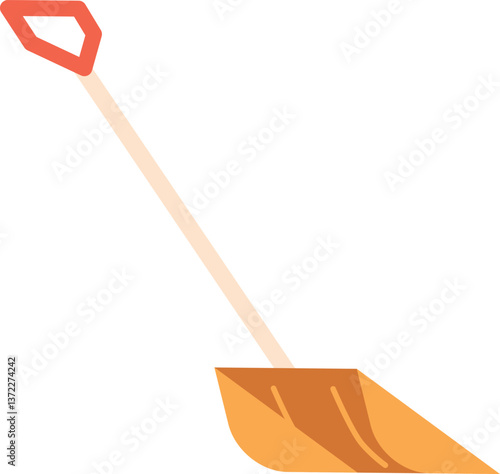 Spade to clean snowy street
