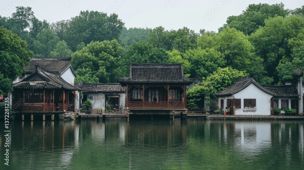 Antique Summer Resort, Chinese style ancient architecture Antique Summer Resort, Chinese style ancient architecture