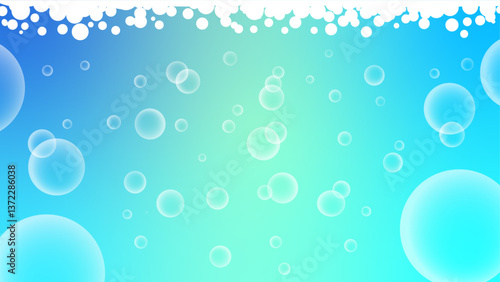 バブル　気泡　イラスト