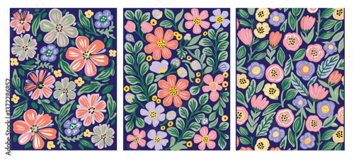 Seamless Abstract flower art  pattern, doodle, fabric, fashion textile , hand-drawn feathers in earthy tones for bohemian skirts, shawls, and maxi dresses.