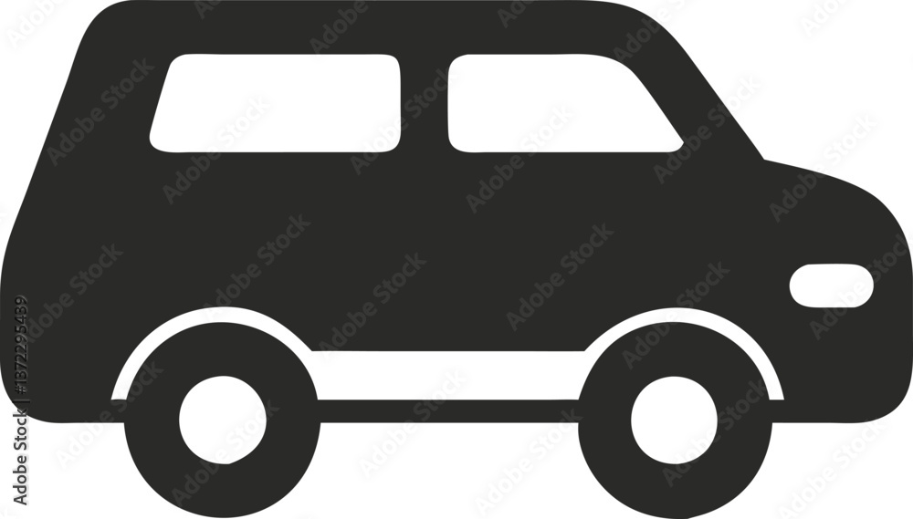 Cartoon auto vector icon, a simple transport illustration Cartoon auto vector icon, a simple transport illustration