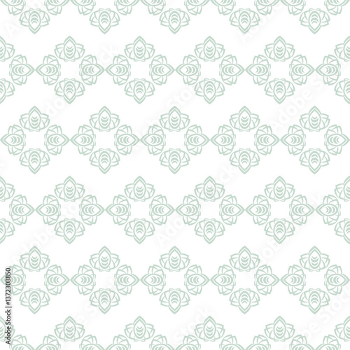 Vector seamless monochrome pattern with floral ornament. For printing, packaging, wallpaper, textiles, scrapbooking