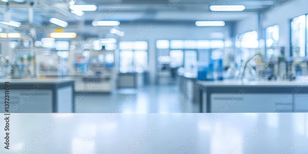 Fototapeta premium An abstract representation of a laboratory with a soft-focus effect.