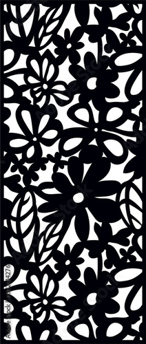 decorative vector panel laser cut