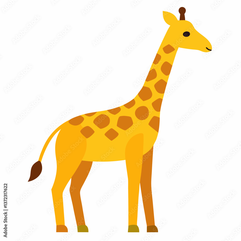 Obraz premium Giraffe vector illustration 