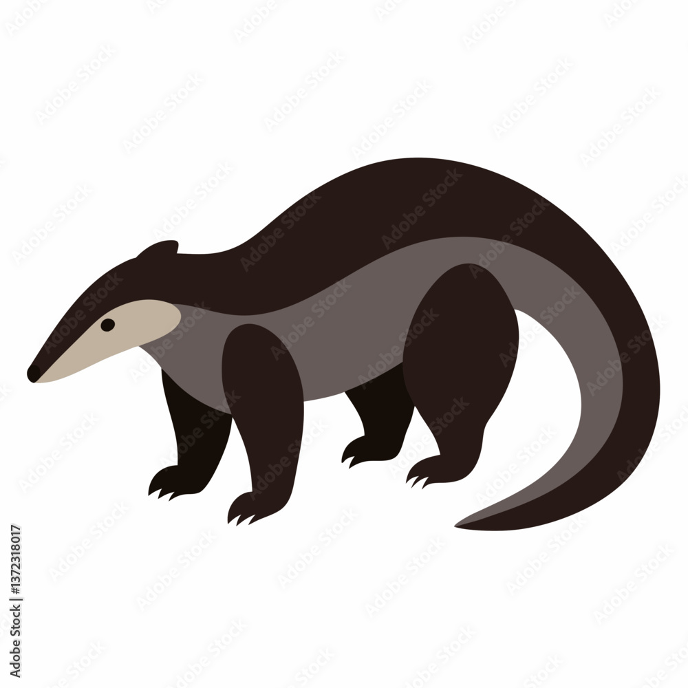 Obraz premium Anteater vector illustration 