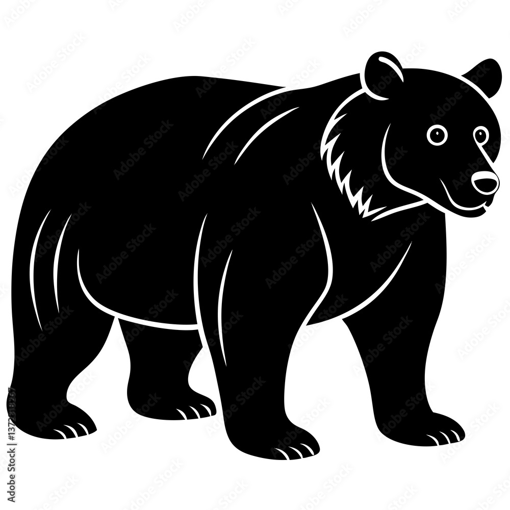 Fototapeta premium Bear vector illustration