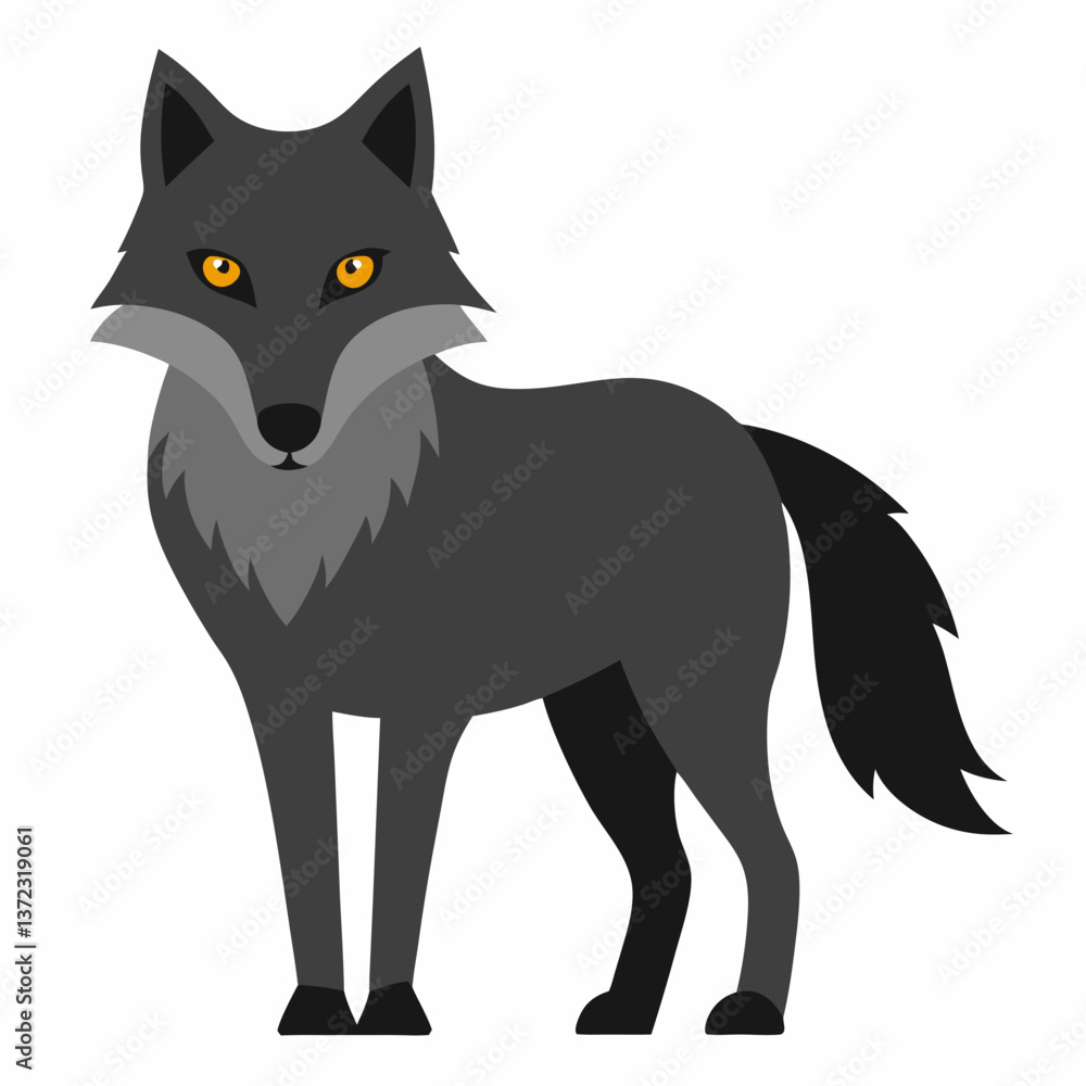 Obraz premium Wolf vector illustration