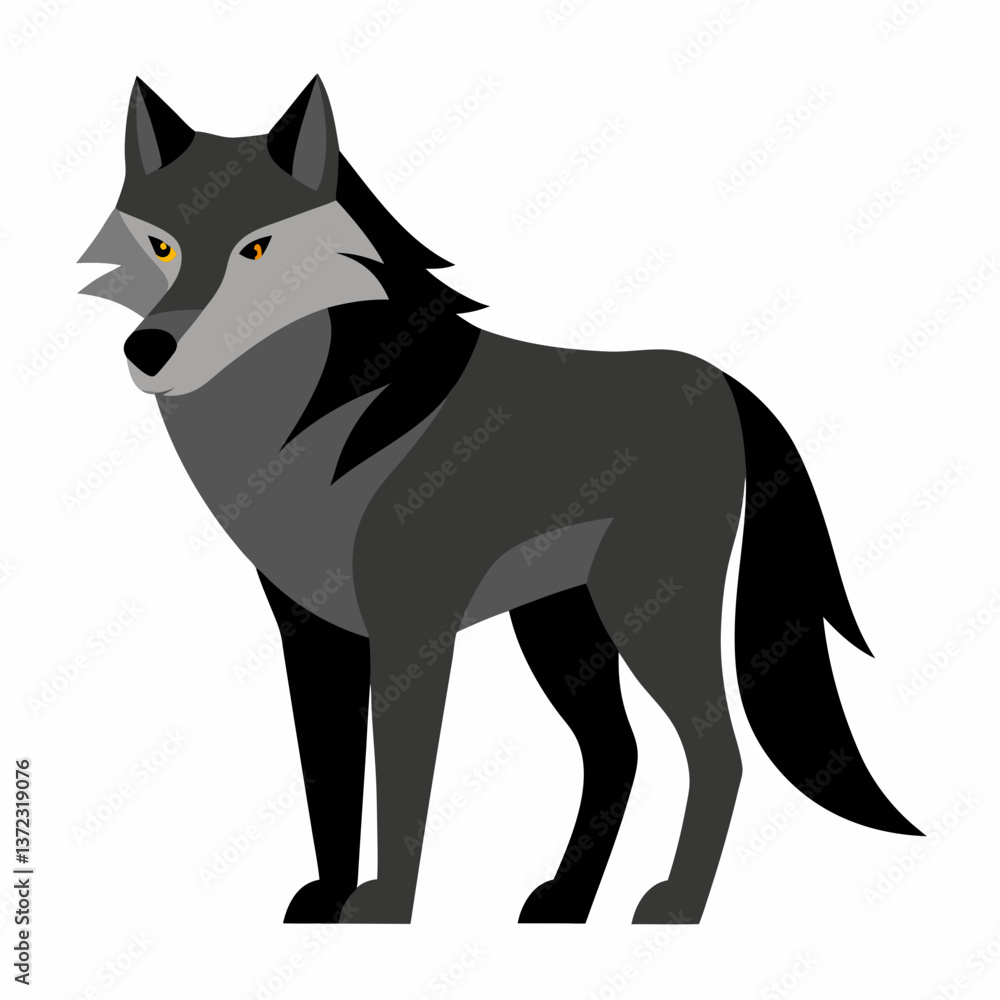 Fototapeta premium Wolf vector illustration