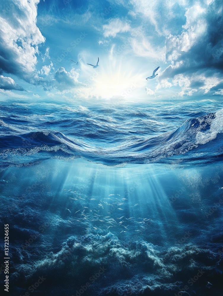 Naklejka premium World Oceans Day