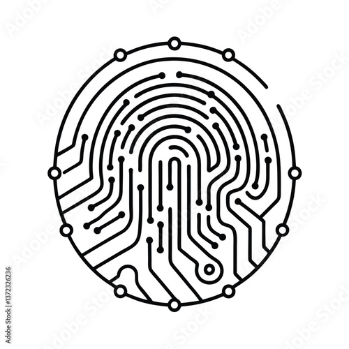 human brain maze vector illustration outline