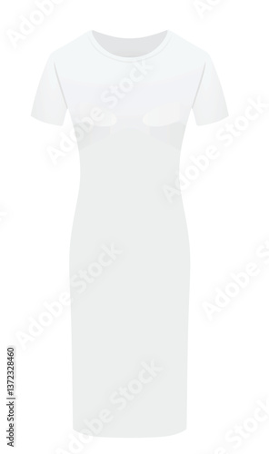White woman dress. vector illustration