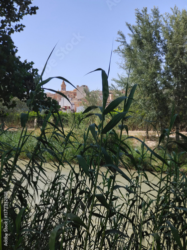 Obraz na płótnie Village in nature w salonie