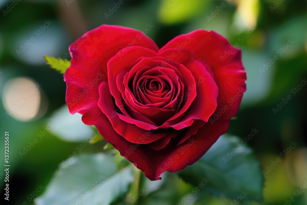 A beautiful red rose in the shape of a heart, perfect for expressing love. A beautiful red rose in the shape of a heart, perfect for expressing love.