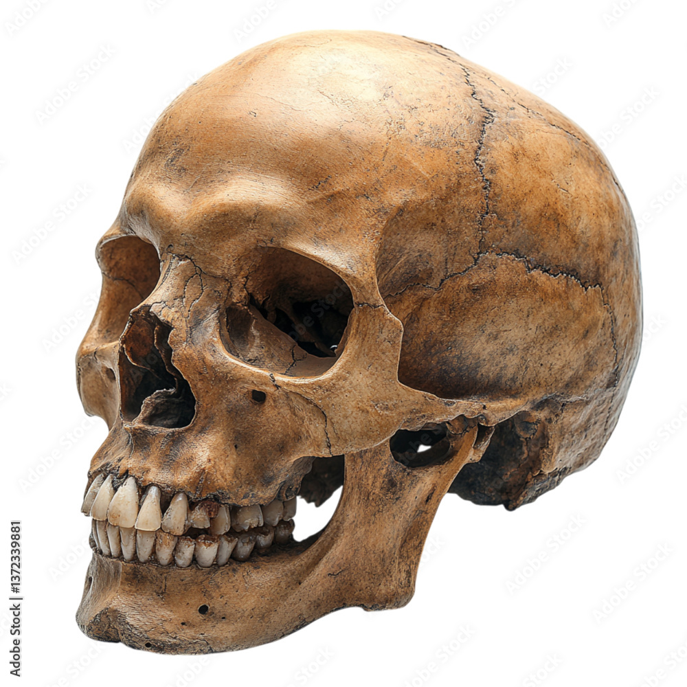 Obraz premium skull on transparent background 