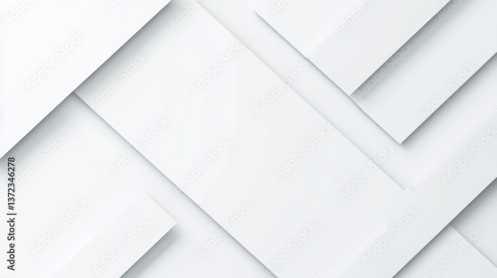 Textured white paper layers create an abstract design in a modern setting with soft lighting Textured white paper layers create an abstract design in a modern setting with soft lighting