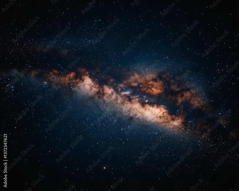 Fototapeta premium A stunning view of the vast cosmic expanse and twinkling stars