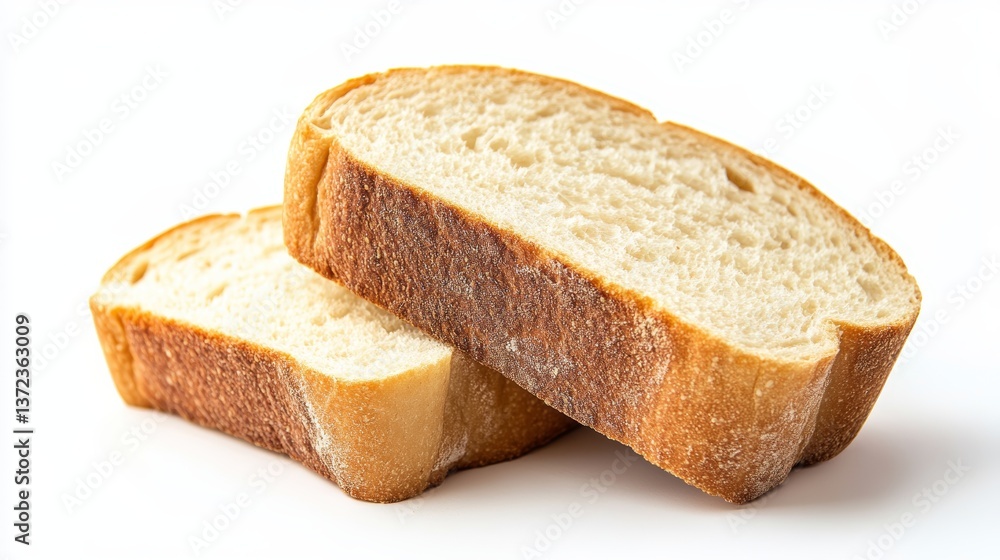 Freshly Baked Rustic White Bread Display with Soft Texture on Minimal Clean Background Freshly Baked Rustic White Bread Display with Soft Texture on Minimal Clean Background