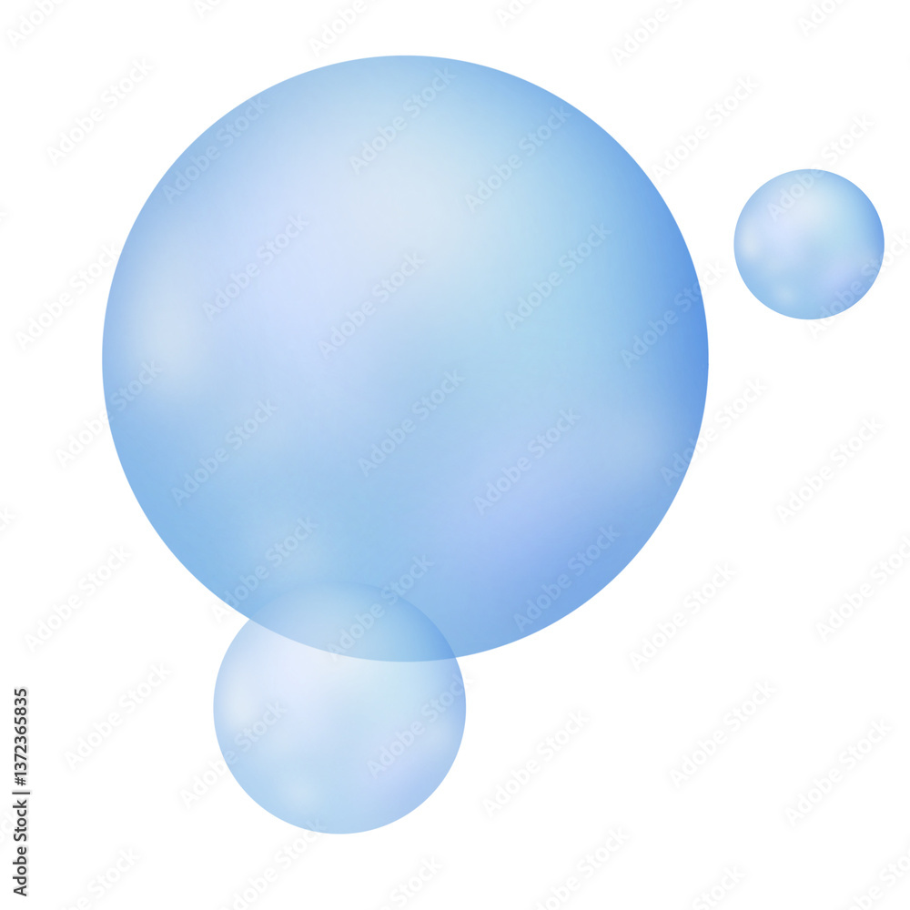 Obraz premium Bubble blue crystal ball