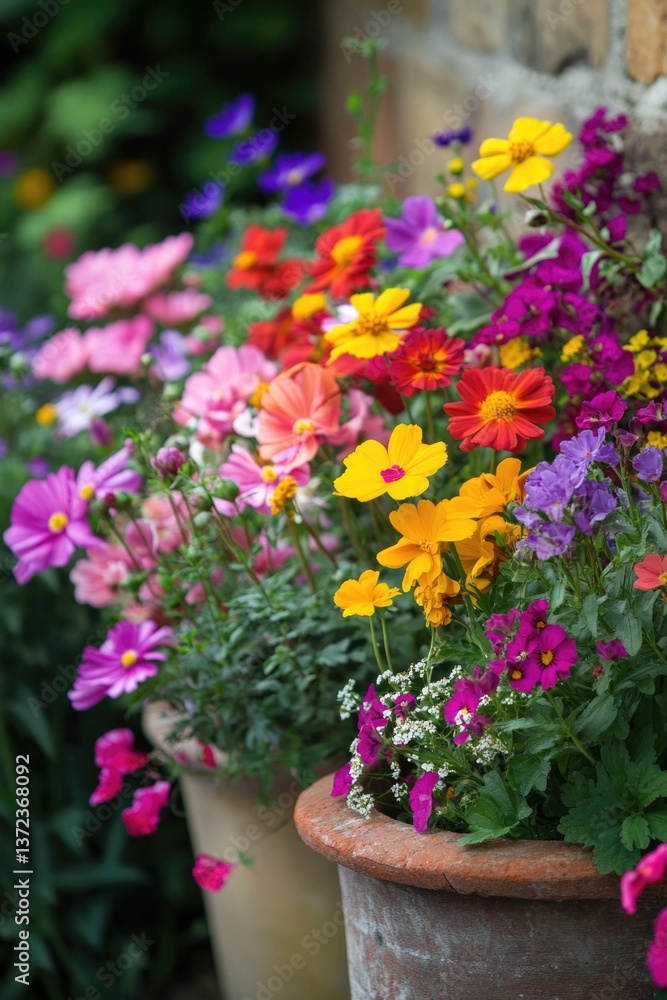 a lively display showcasing an assortment of bright flowers in different hues a lively display showcasing an assortment of bright flowers in different hues
