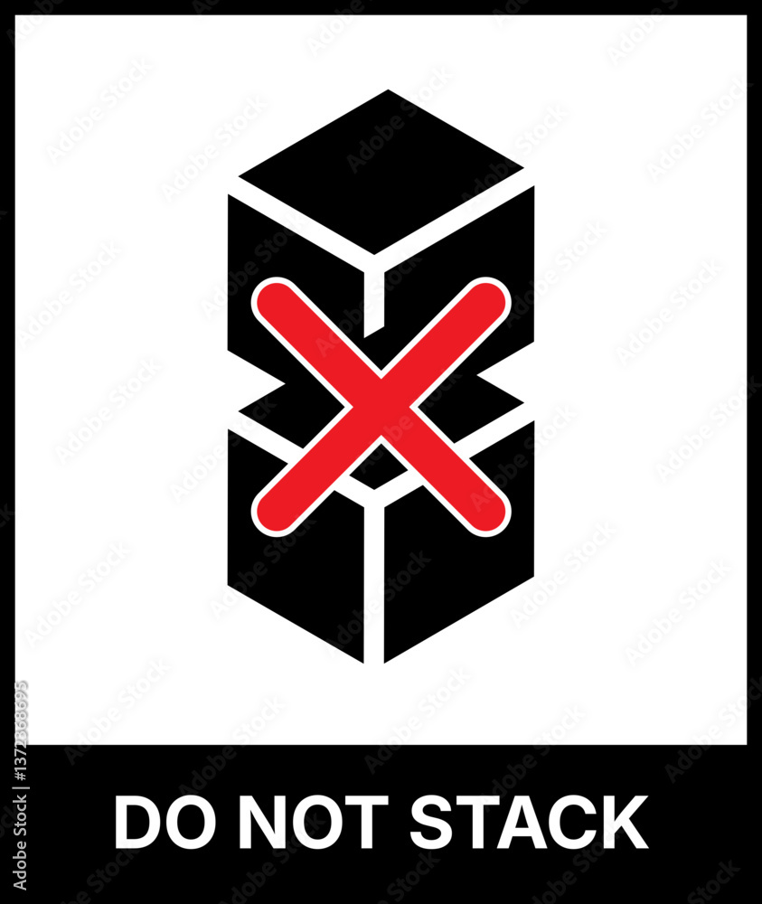 Obraz premium Do Not Stack Symbol