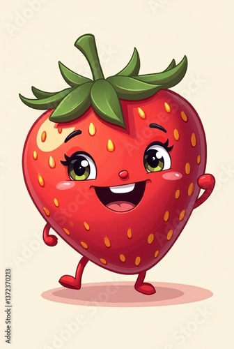 funny cartoon strawberry