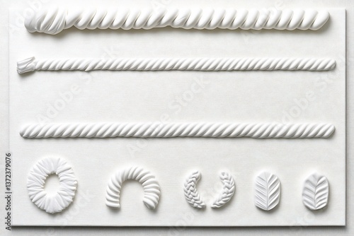 Wallpaper Mural White decorative icing or modelling paste designs Torontodigital.ca