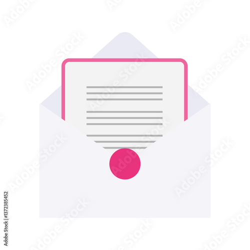 招待状のアイコン：イベントのお知らせベクター素材 - Invitation Icon: Vector Material for Event Announcement