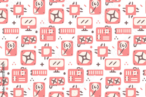 Computer Hardware Pattern