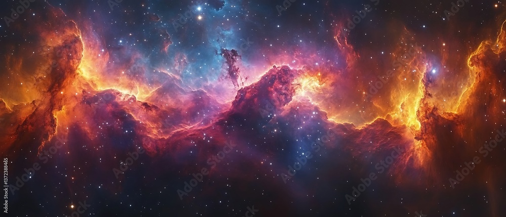 Cosmic Nebula with Starscape. Cosmic Nebula with Starscape.