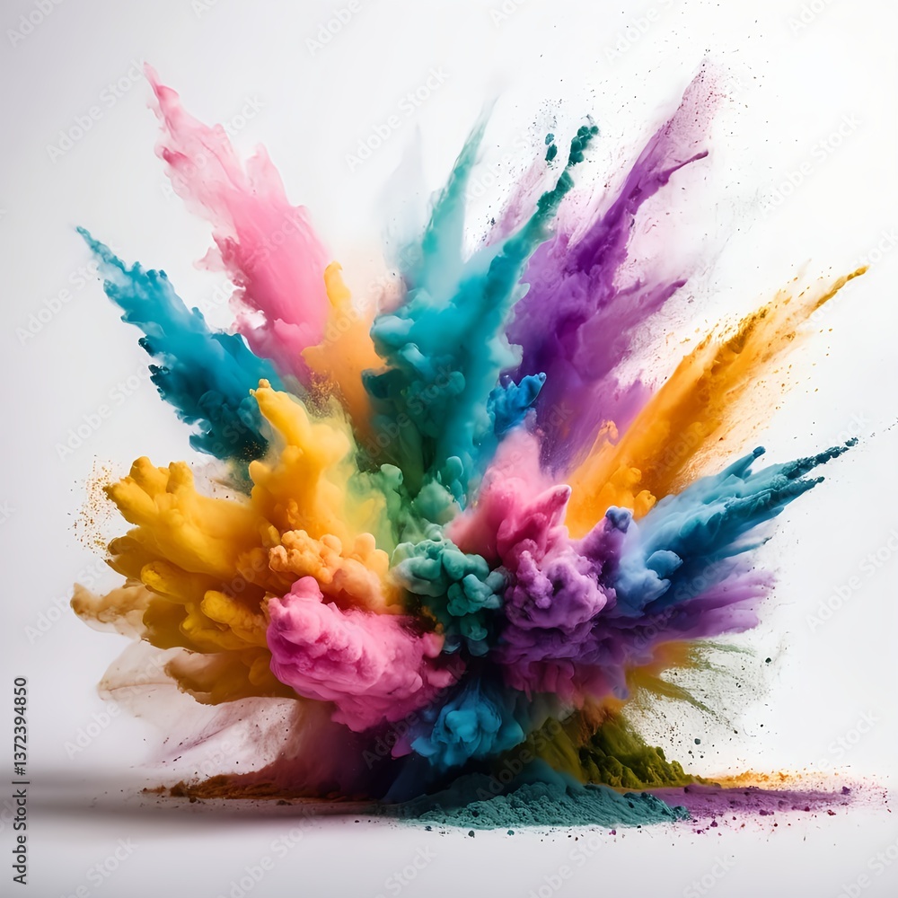 Fototapeta premium Colorful Powder Explosion