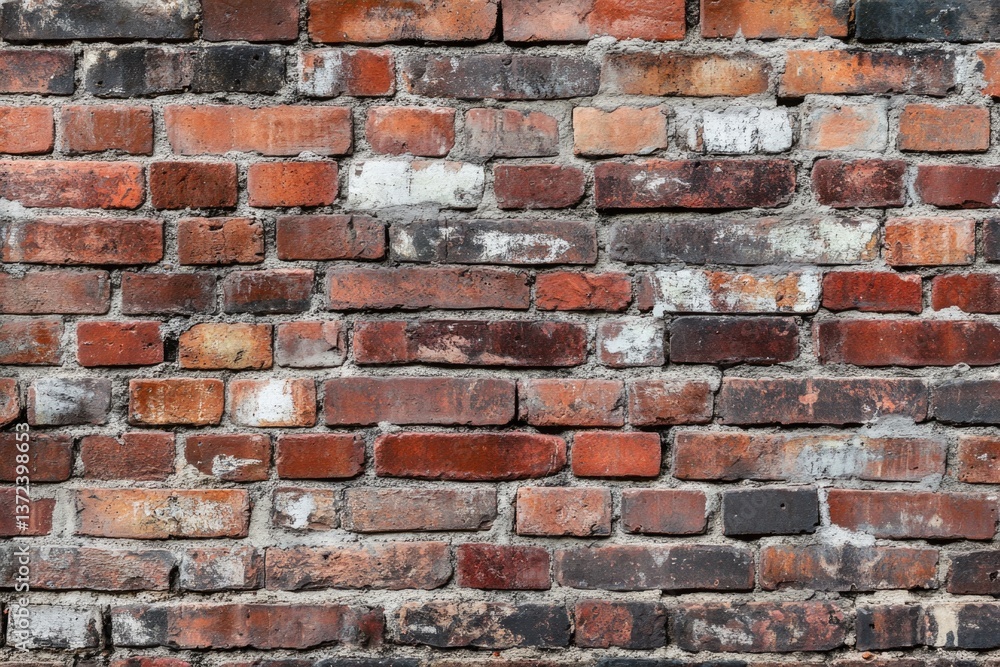 Obraz premium A textured background featuring a classic brick wall design for visual appeal.