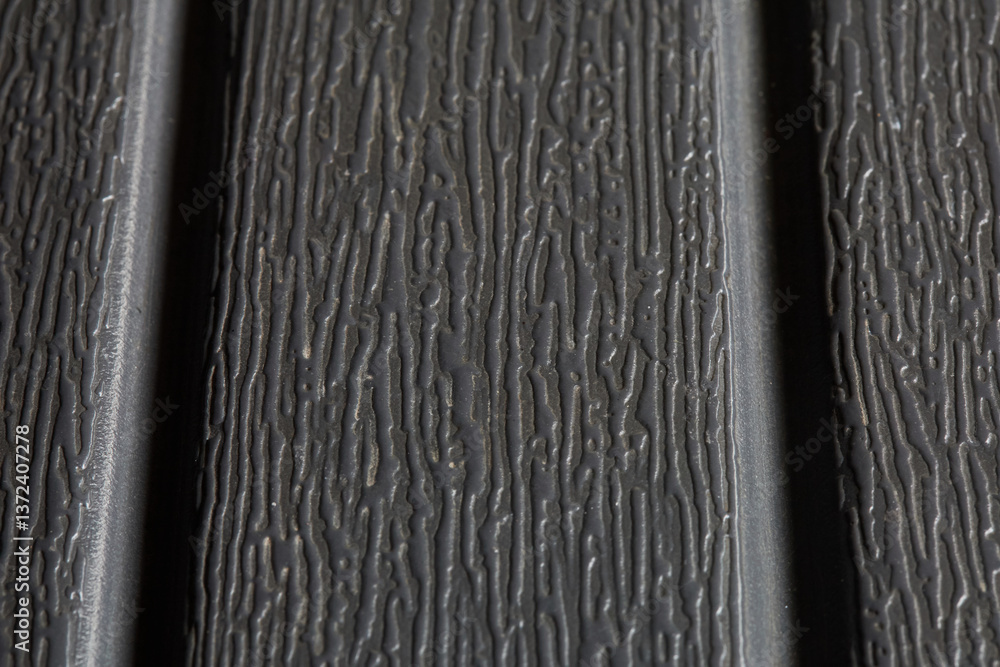 Close up Macro Shot Showcasing Texture of Black Surface With Detailed Grooves and Lines Close up Macro Shot Showcasing Texture of Black Surface With Detailed Grooves and Lines