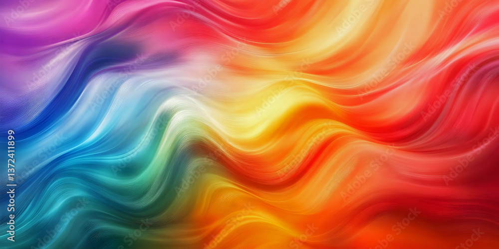 Abstract Colorful Waves Background, ai generated. Abstract Colorful Waves Background, ai generated.
