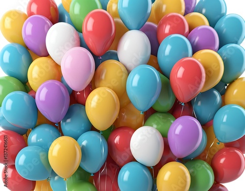 Wallpaper Mural Colorful Balloons Bunch Torontodigital.ca