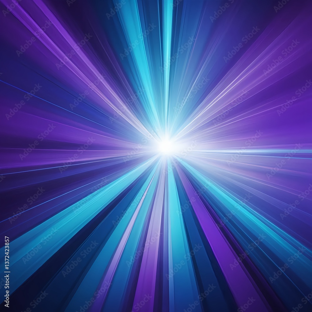 Fototapeta premium Abstract Blue and Purple Light Rays Background