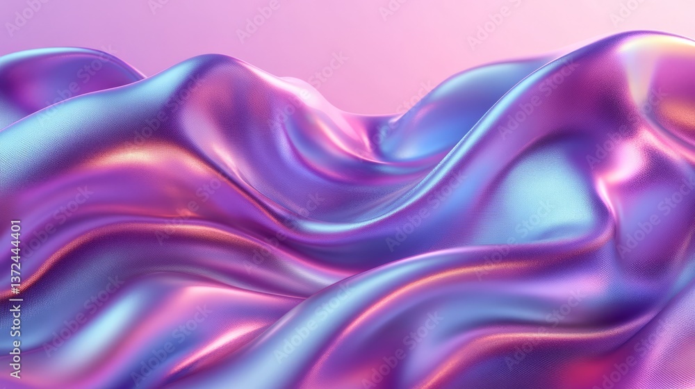 Abstract Iridescent Flowing Fabric Texture. Modern Trendy Background. Abstract Iridescent Flowing Fabric Texture. Modern Trendy Background.