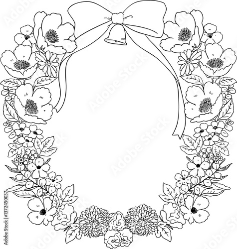 お洒落な手書きのウェディングリース