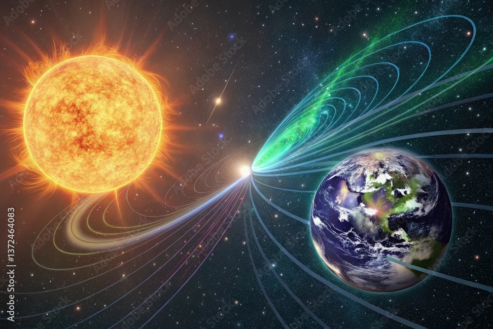 Exploring Energy Exchange Between Sun and Earth in Vivid Detail Generative AI
