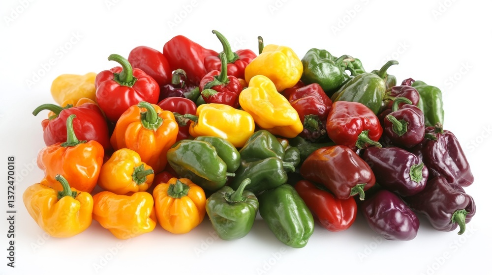 High Definition Chili Pepper Vegetable Element Isolated On Pristine White Background Photo With Sharp Details
