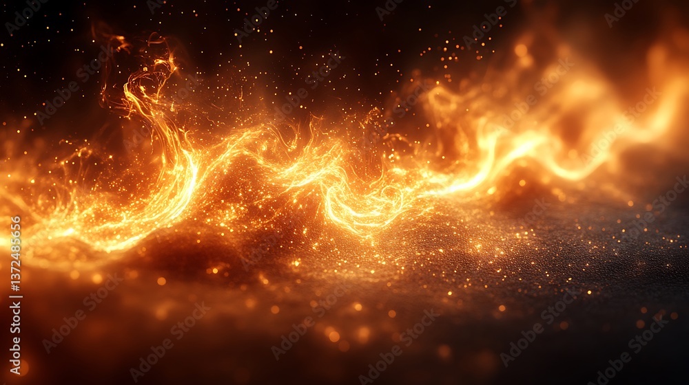 Fiery Abstract Background Fiery Abstract Background
