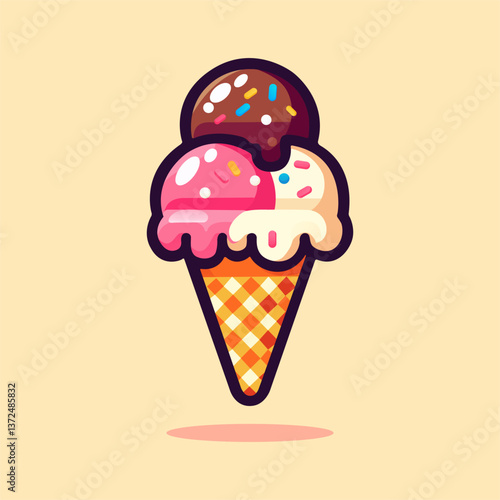 Tasty Soft Serve Ice Cream Design