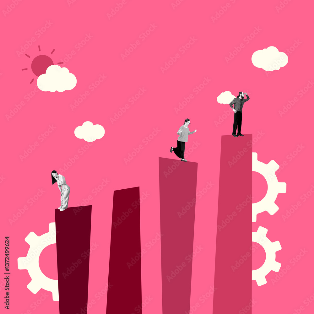 Obraz premium Abstract Concept Design Art Collage