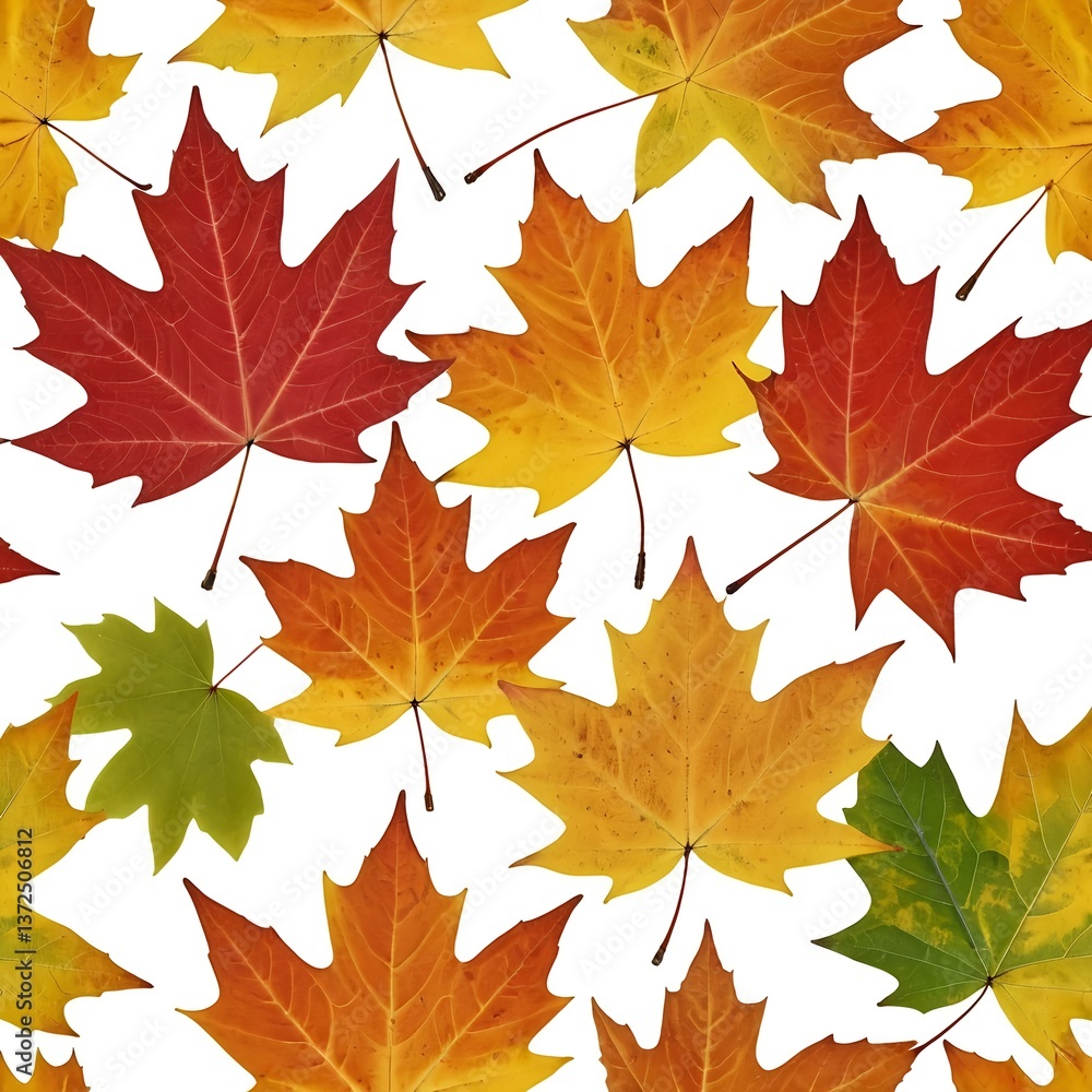 Autumn Maple Leaves Seamless Pattern Autumn Maple Leaves Seamless Pattern