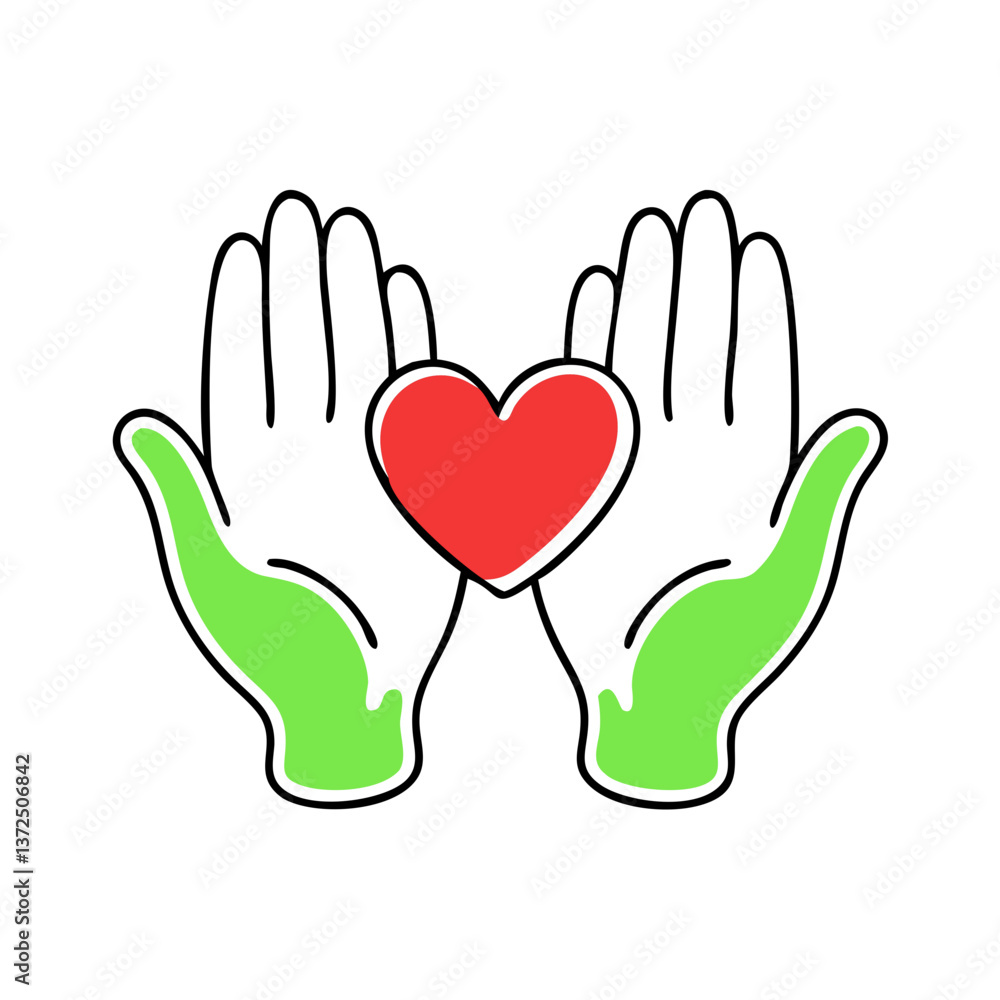 Hands Holding Heart Symbolizing Love and Care Hands Holding Heart Symbolizing Love and Care