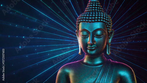 Future digital Buddha
