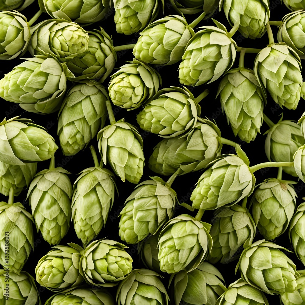 Fototapeta premium Fresh Green Hops Close Up